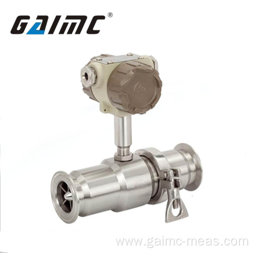 Food Grade Clamp Turbine Flow Meter for Beer